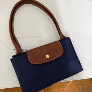Navy blue size large longchamp bag